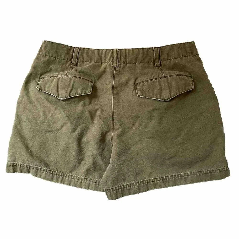 Isaac Mizrahi‎ Shorts SIZE 8 Green chino Canvas Target Pockets High Rise